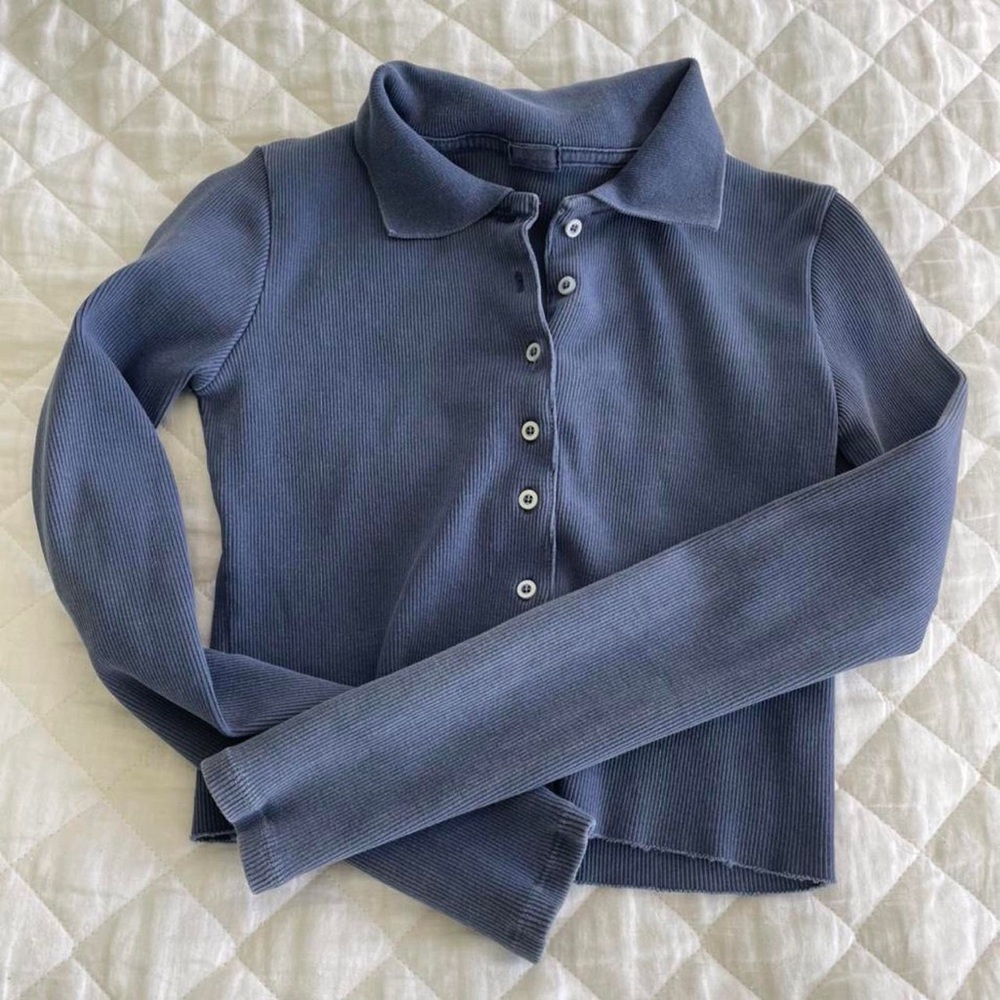 John Galt/Brandy Melville cropped button up